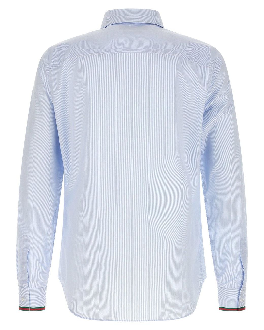 Gucci Blue Striped Cotton Shirt for men
