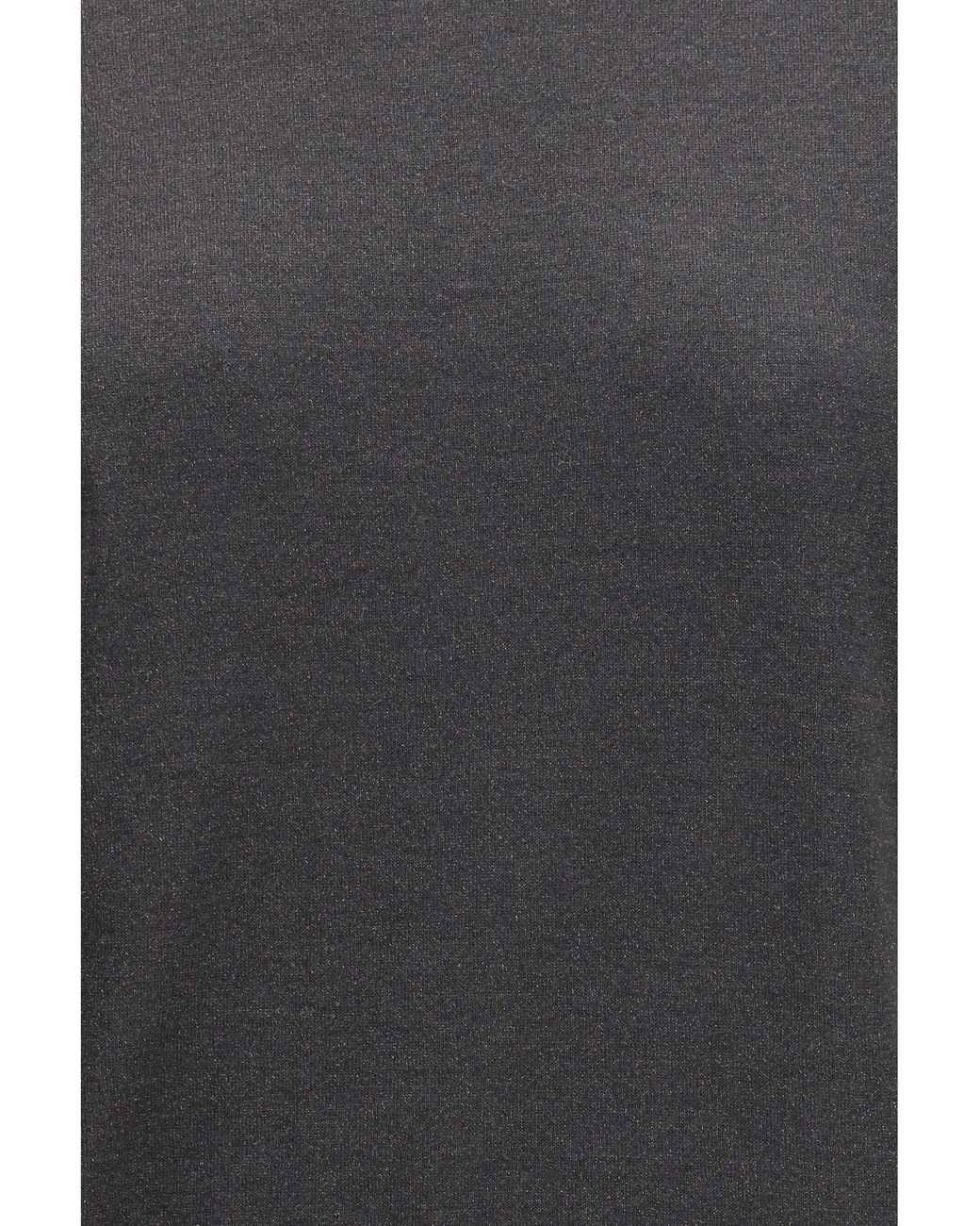 Brunello Cucinelli Gray Short-Sleeve Cashmere And Silk Sweater