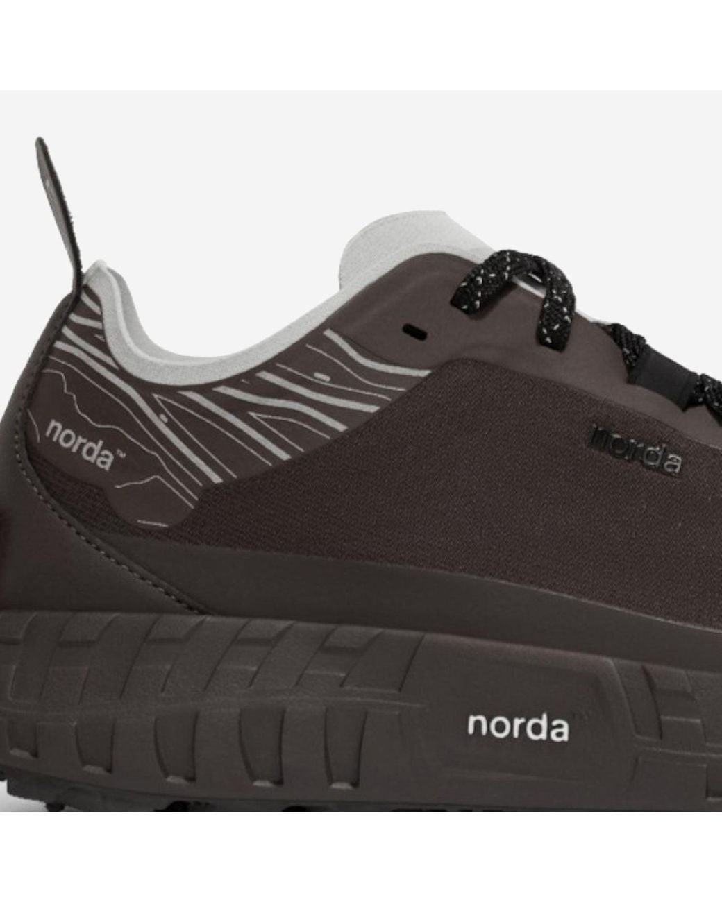 Norda Black Sneakers 001A Recycled Nylon Mesh And Rubber for men