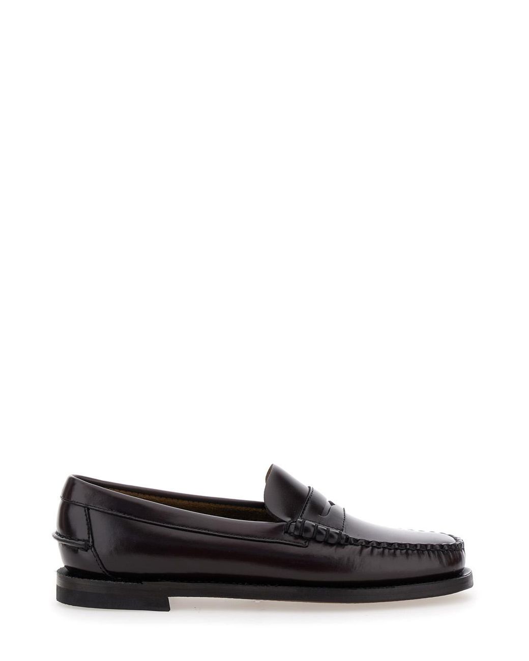 Sebago Black Dan Pull-On Loafers Leather