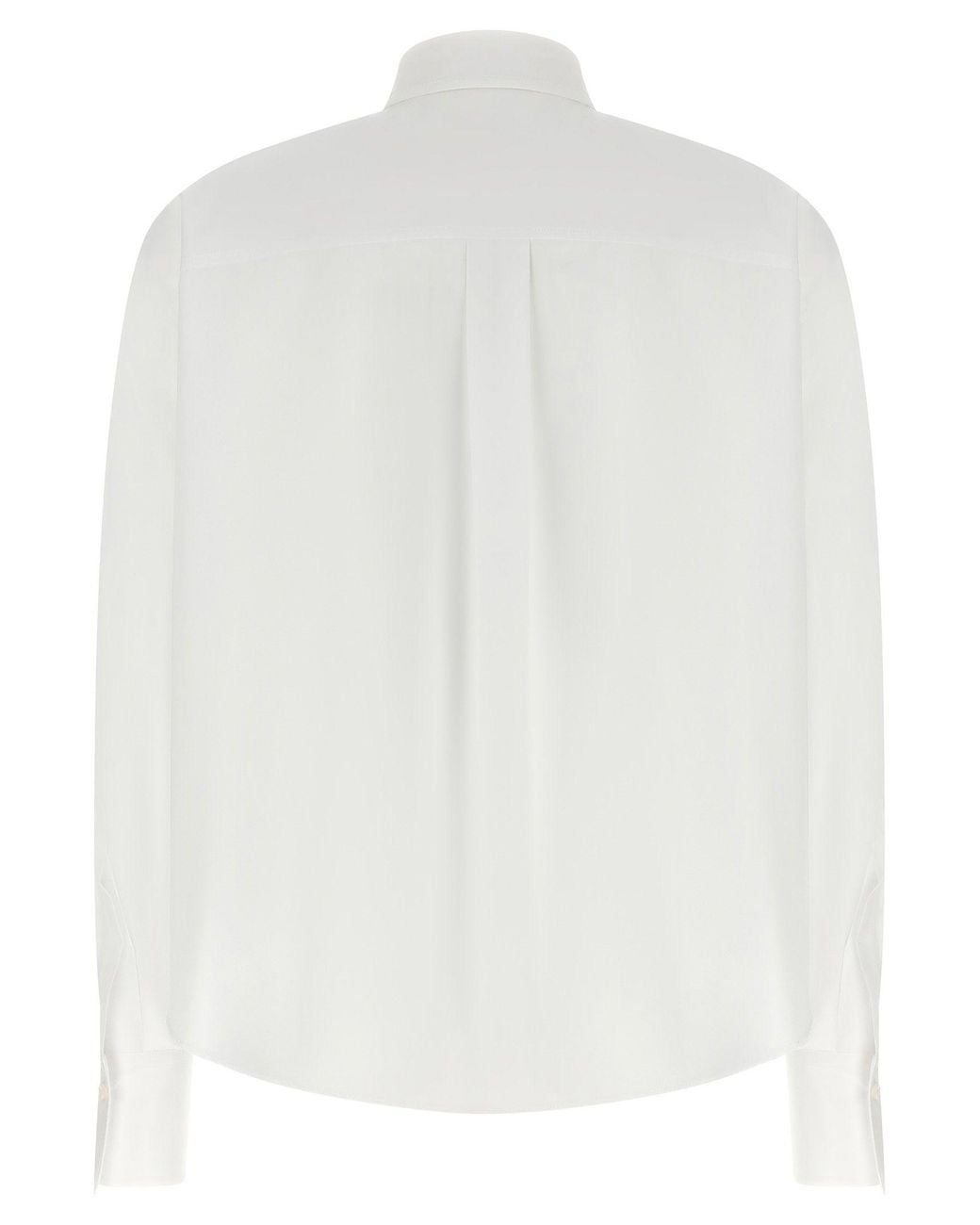 Brunello Cucinelli White Monile Trim Shirt
