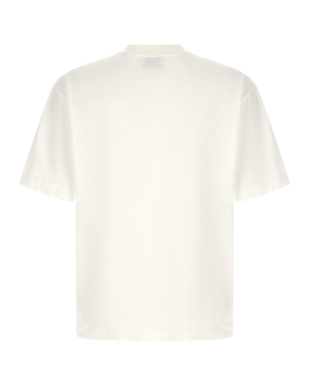 Off-White c/o Virgil Abloh White Logo-Print Cotton Jersey T-Shirt for men