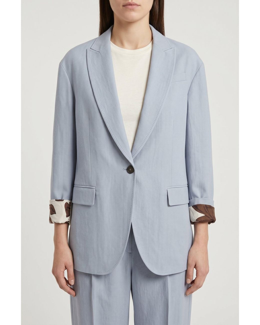 Brunello Cucinelli Gray Light Relaxed Suit