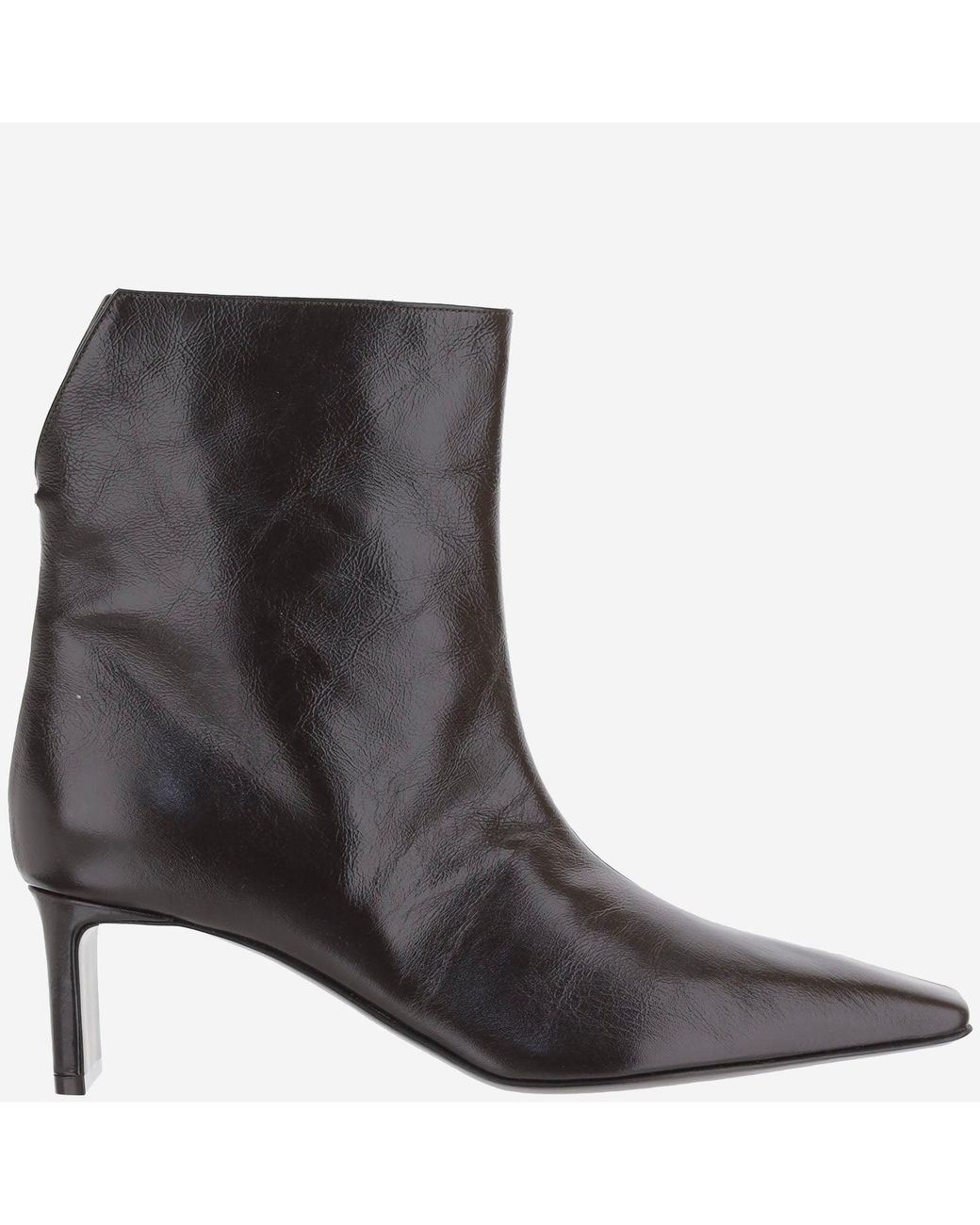 Khaite Black The Marfa Leather Boots Calf
