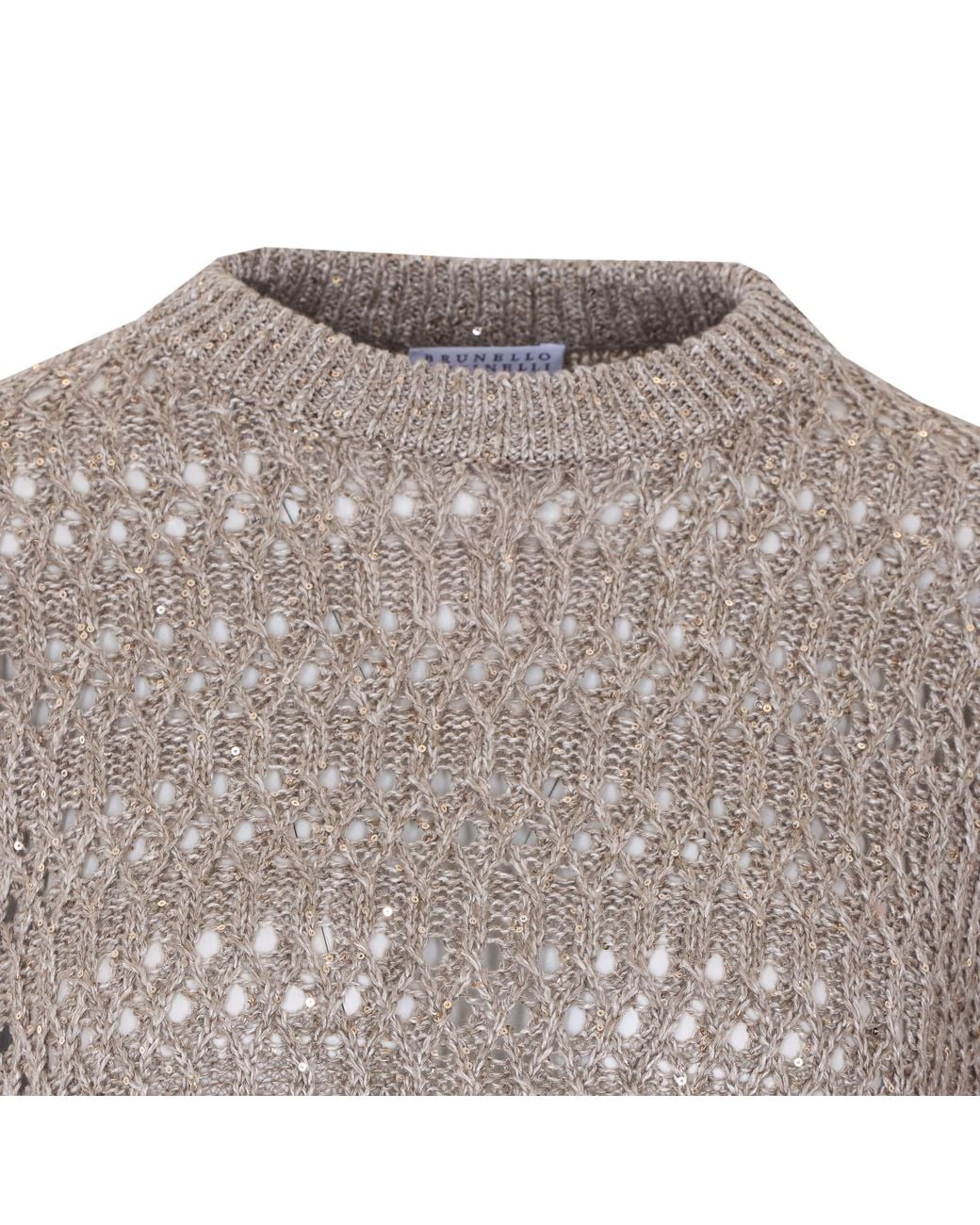 Brunello Cucinelli Gray Sweaters Linen