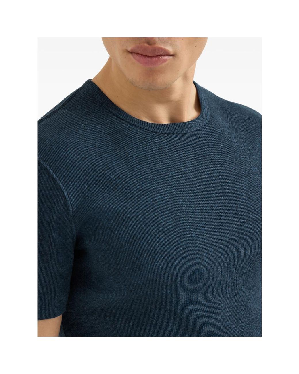 Brunello Cucinelli Blue T-Shirts & Vests for men