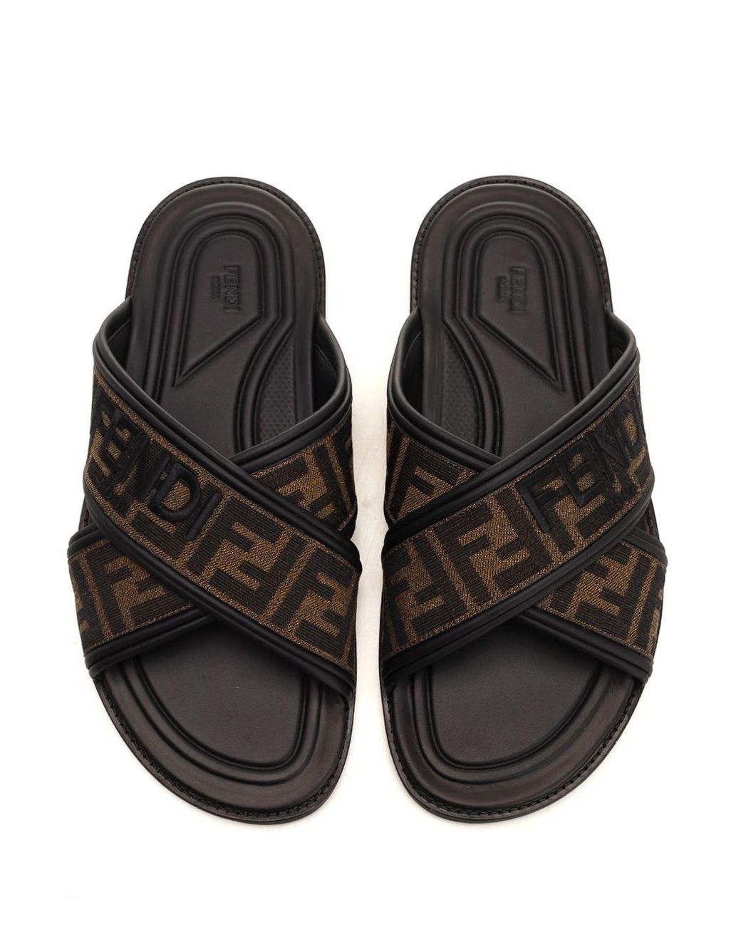 Fendi Slide in Black for Men | Lyst Fendi Slide in Black for Men | Lyst