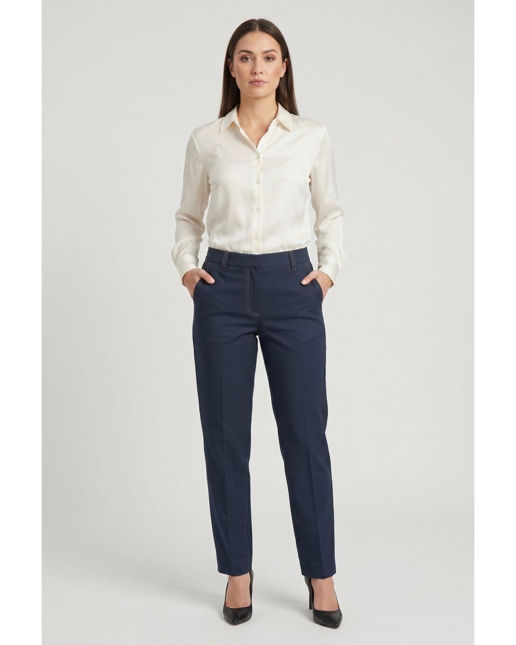 Brunello Cucinelli Blue Dark Tailored Trousers