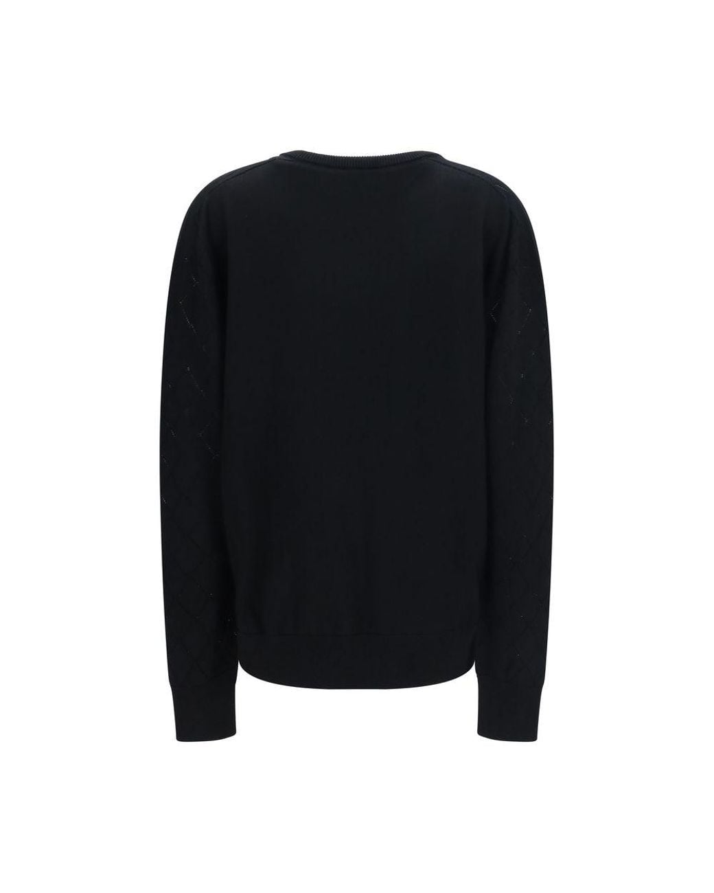 Balmain Black Wool Oves Aries Sweatshirt