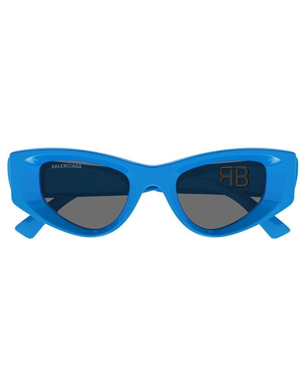 Balenciaga Blue Sunglasses Cat Eye Full Rim, Light Frame And Lens Bb0243S004