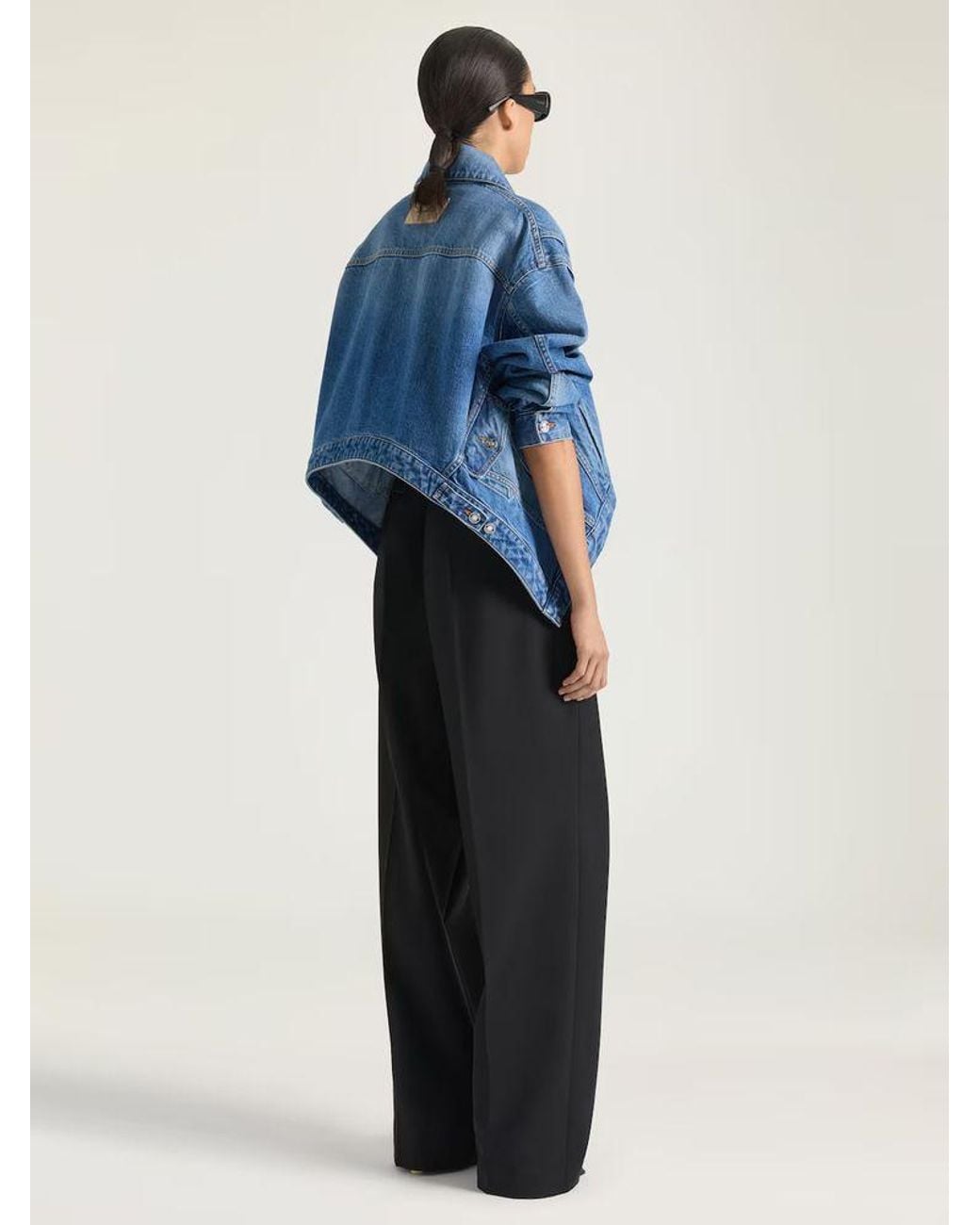 Givenchy Blue Givenchy Cropped Denim Jacket