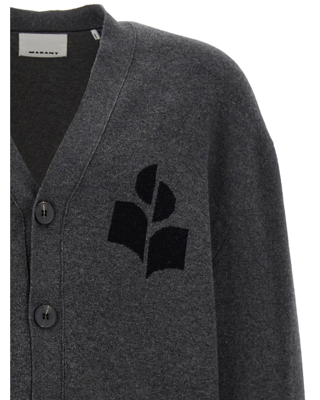 Isabel Marant Gray 'Curtis' Cardigan for men