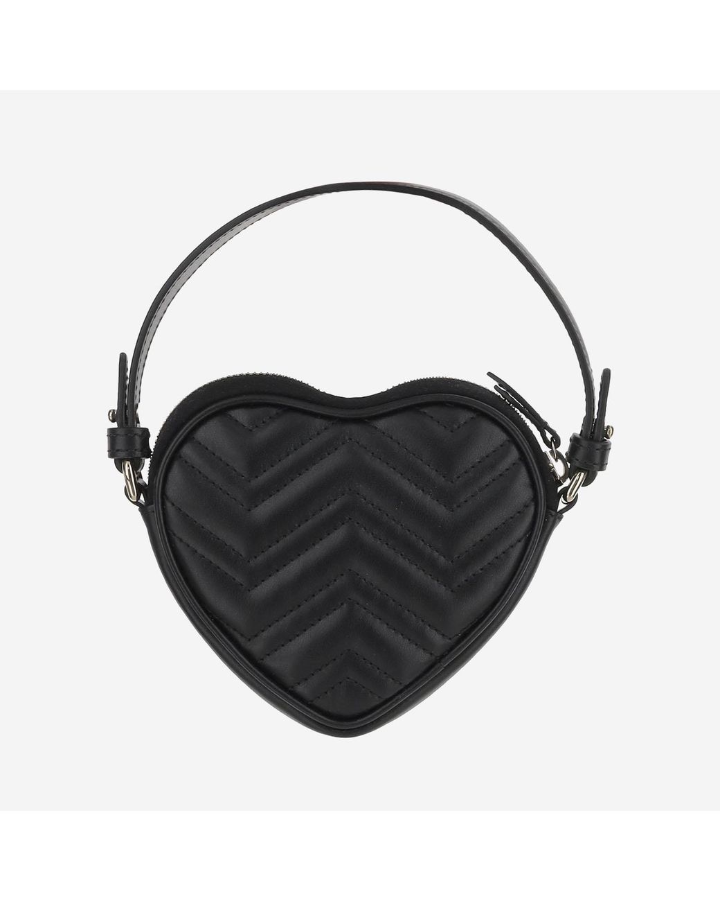 Gucci Black Mini Gg Marmont Bag Calf Skin Shoulder