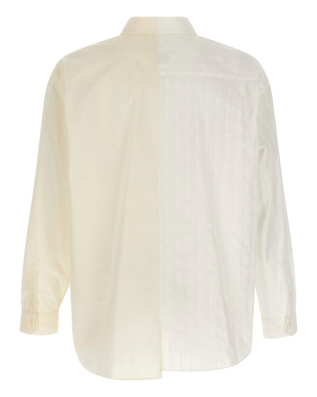 MM6 by Maison Margiela White Numeric Signature Cotton Poplin Shirt