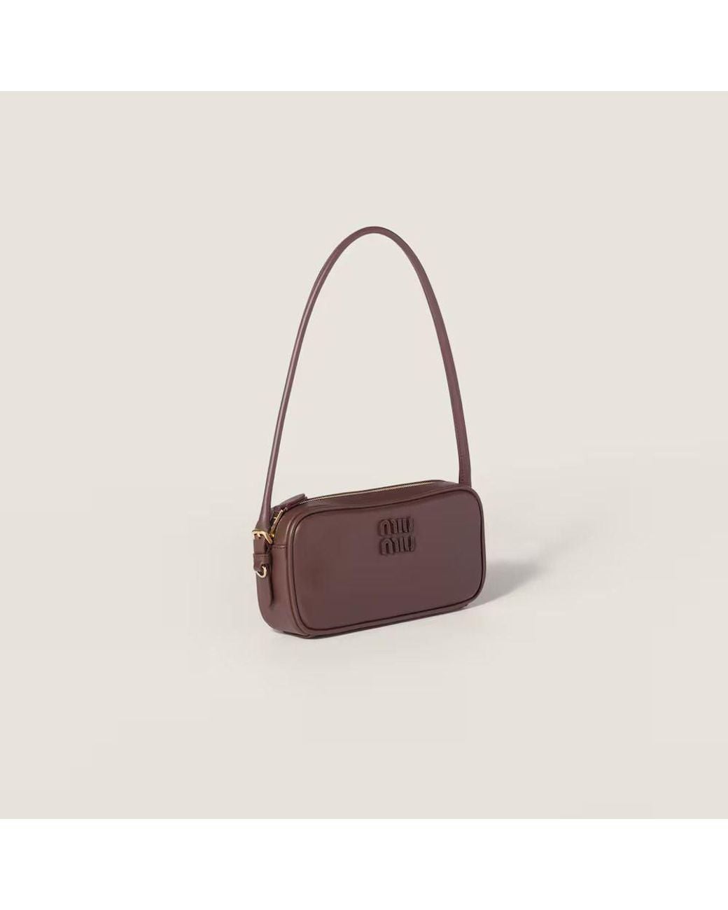 Miu Miu Multicolor Miu Miu H26 Shoulder Bag — Burgundy