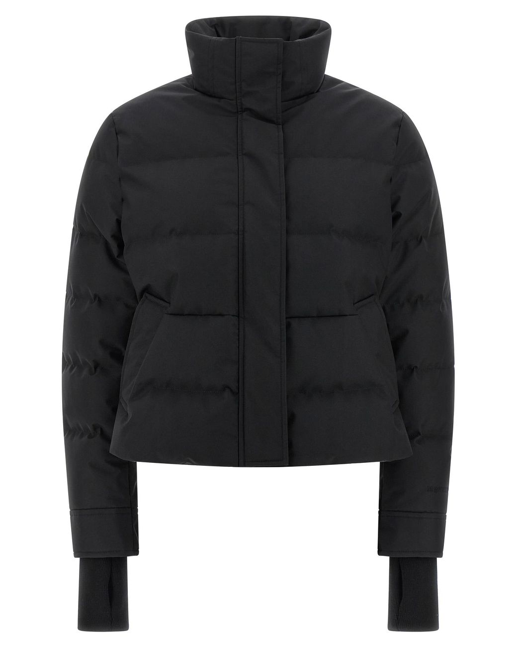 McQueen Black Cropped Down Jacket