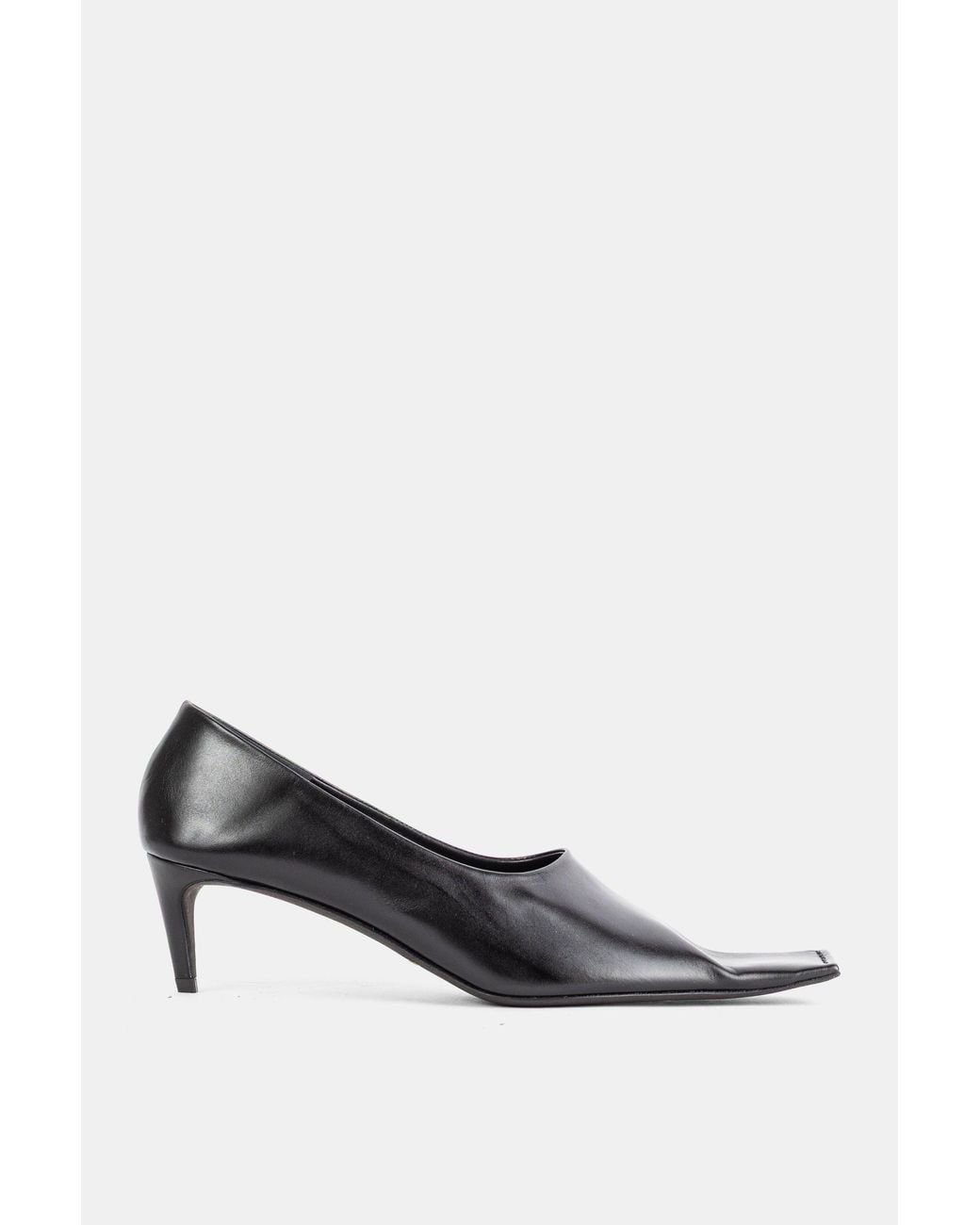 Khaite White Escarpins Marlene Pump 50 En Cuir Noir Pumps