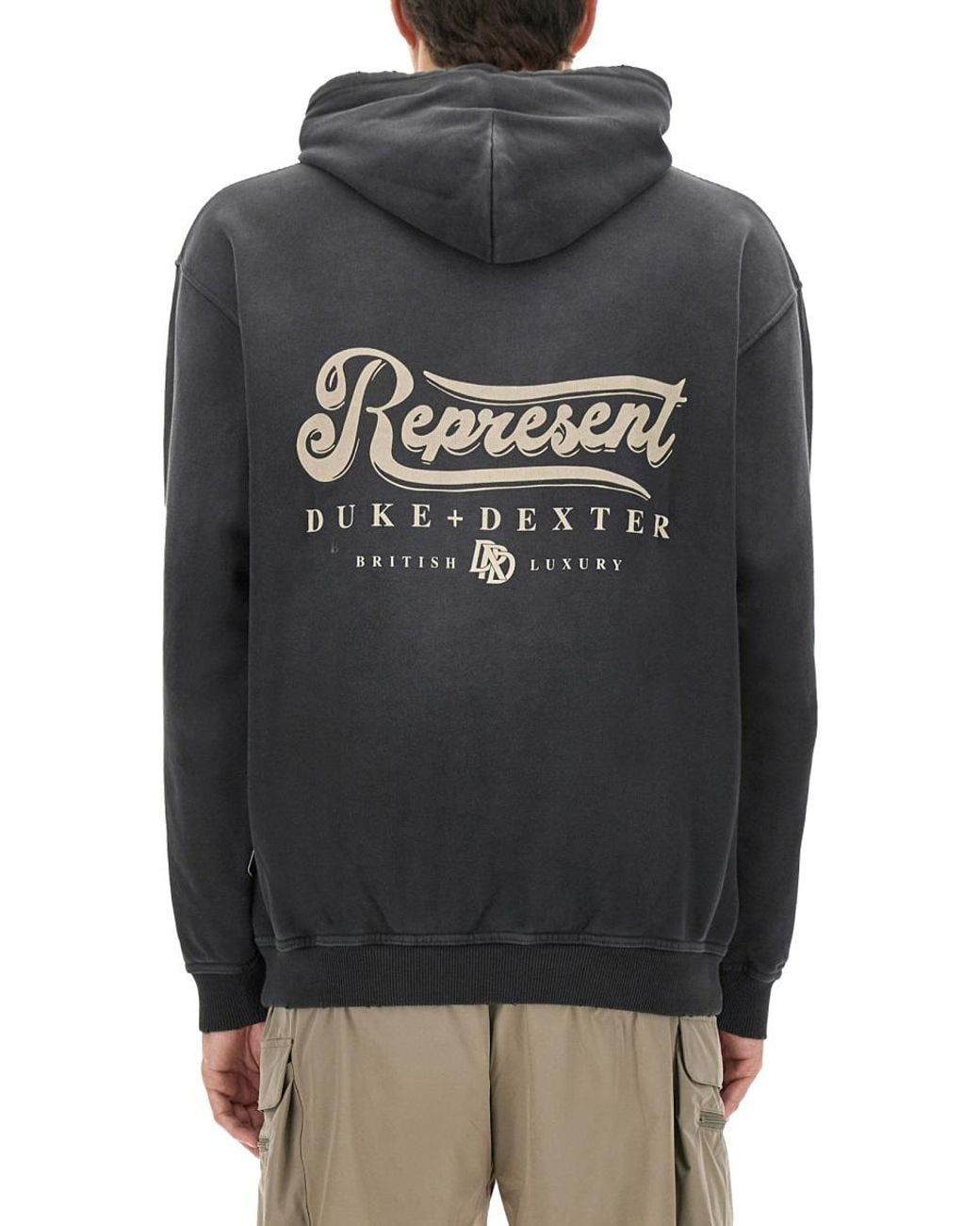 Represent Gray D+D British Luxury Sweatshirt Cotton Sweatshirts for men