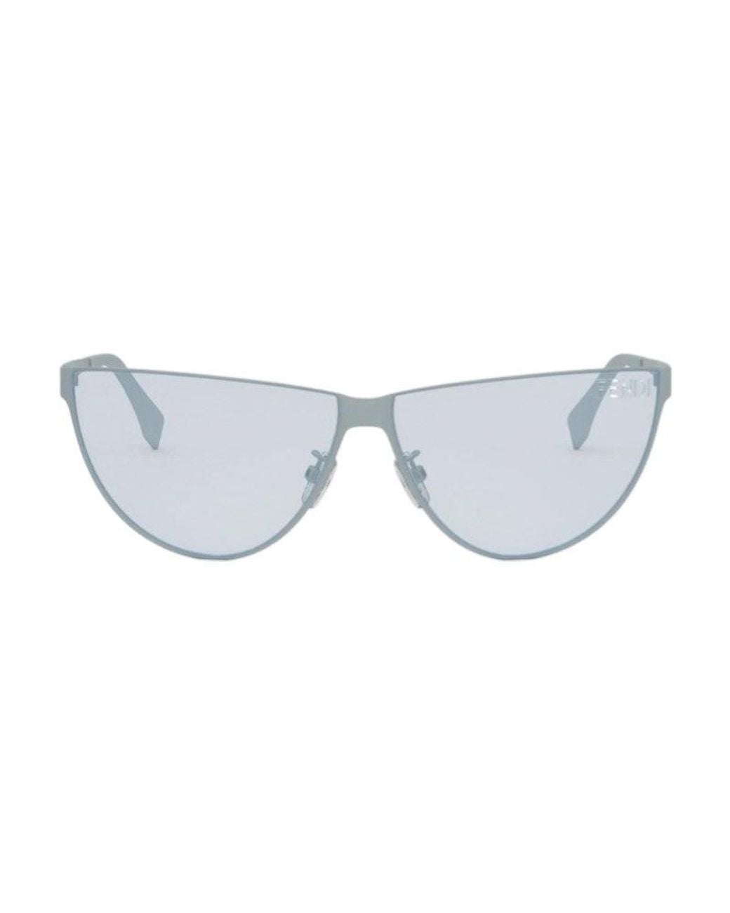 Fendi Blue Sunglasses Cat Eye Full Rim, Frame And Lens Fe40138U85V