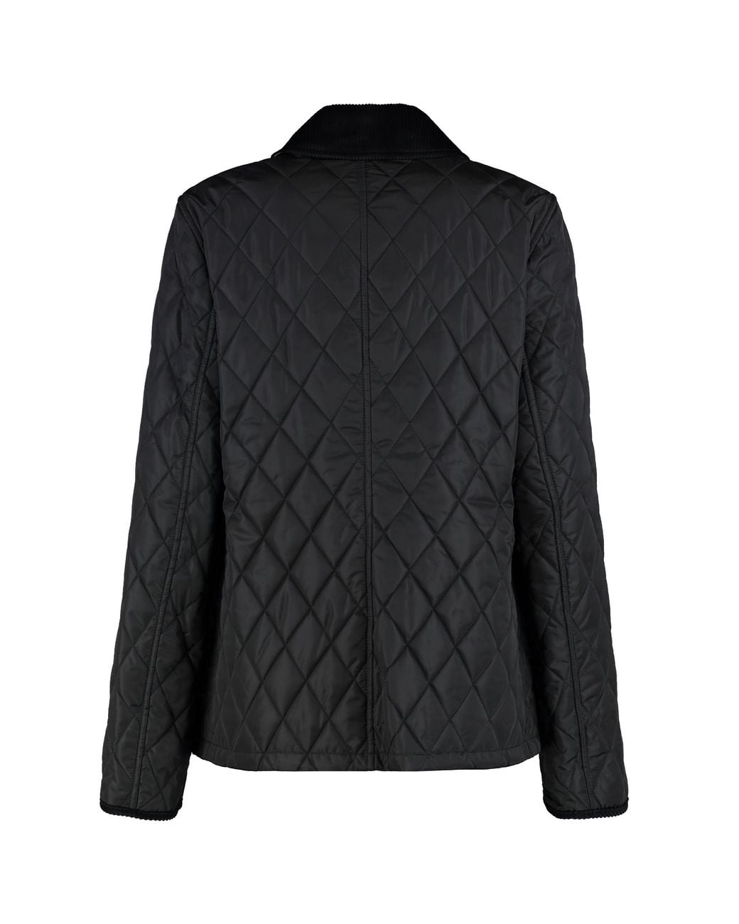Burberry Black Padded Nylon Jacket With Check Lining Polyamide Trench & Raincoats
