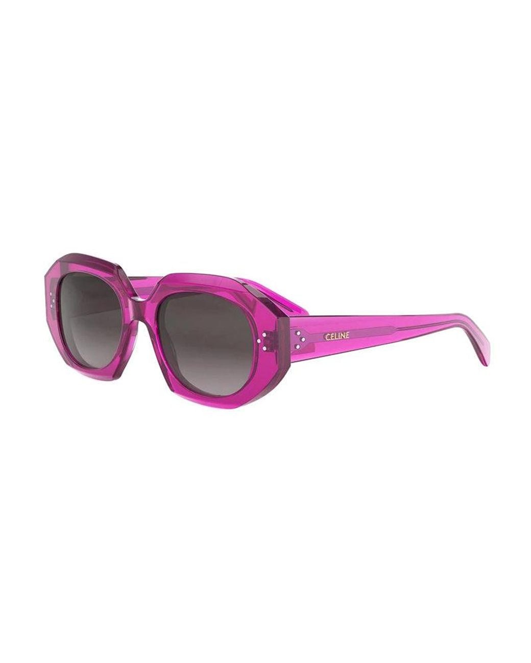 Céline Purple Sunglasses Square Full Rim, Shiny Rose Frame And Gradient Lens Cl40319I72F