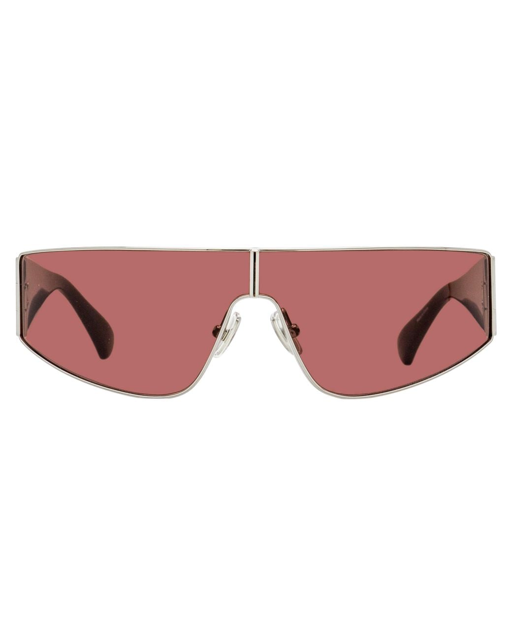 Max Mara Black Space Shield Sunglasses Mm0164 14S Ruthenium-Bordeaux 0Mm Plastic (Acetate)/Metal