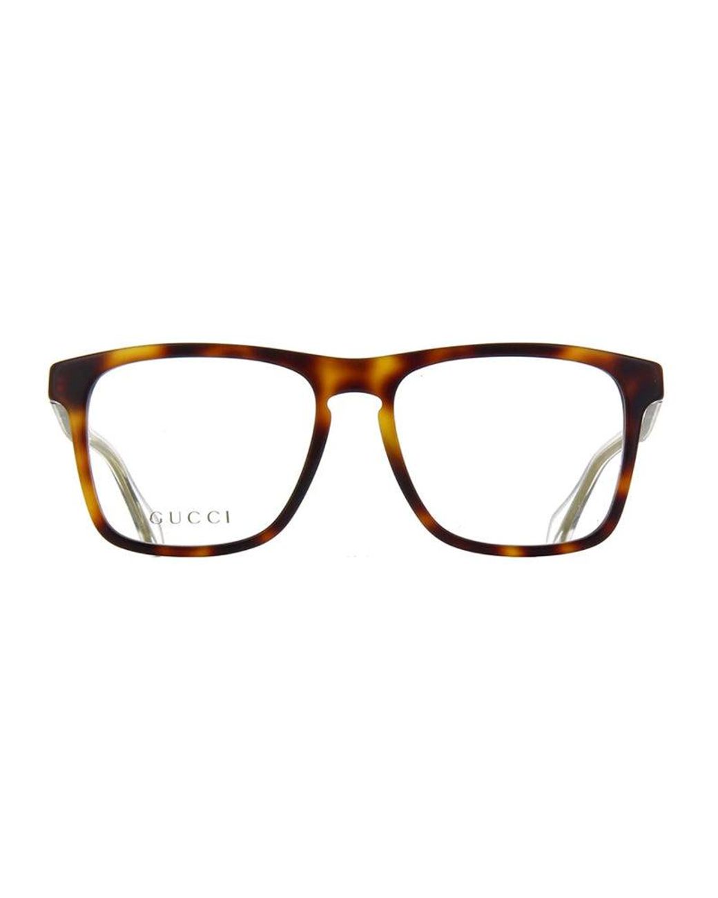 Gucci Brown Frame And Lens Eyeglasses for men