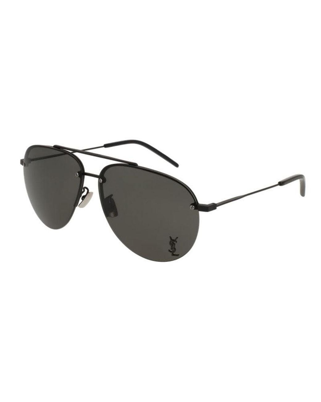 Saint Laurent Gray Classic 11F 005 Shiny- Sunglasses for men