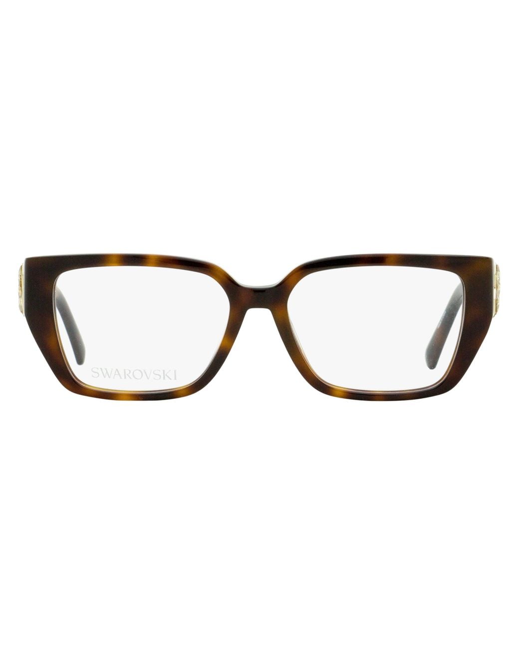 Swarovski Black Lattice Crystal Eyeglasses Sk5446 053 54Mm Plastic (Acetate)