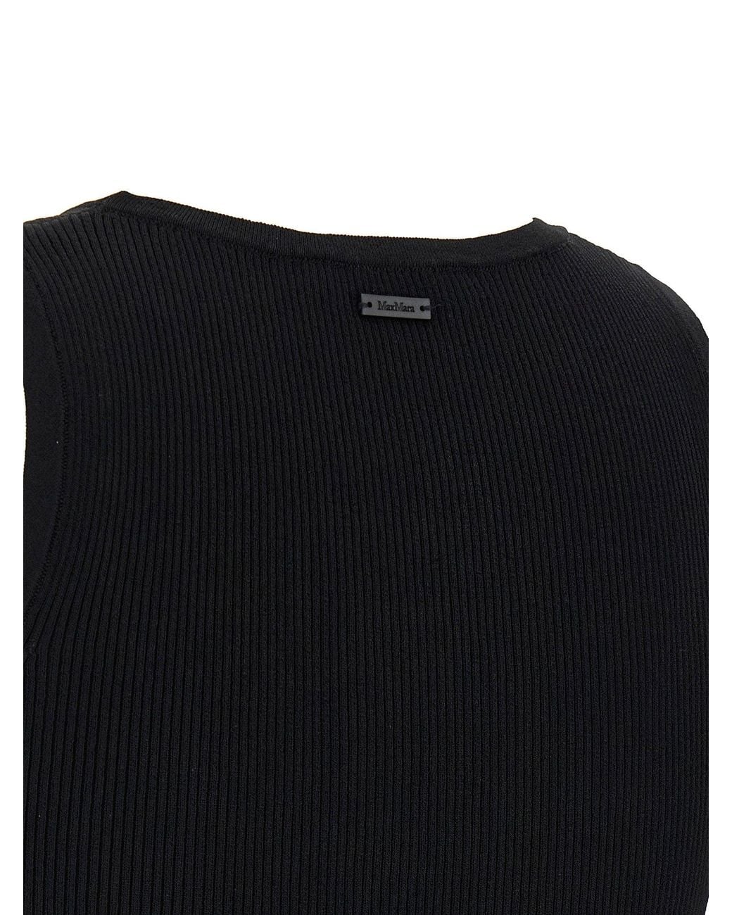 Max Mara Black Editta Tank Top
