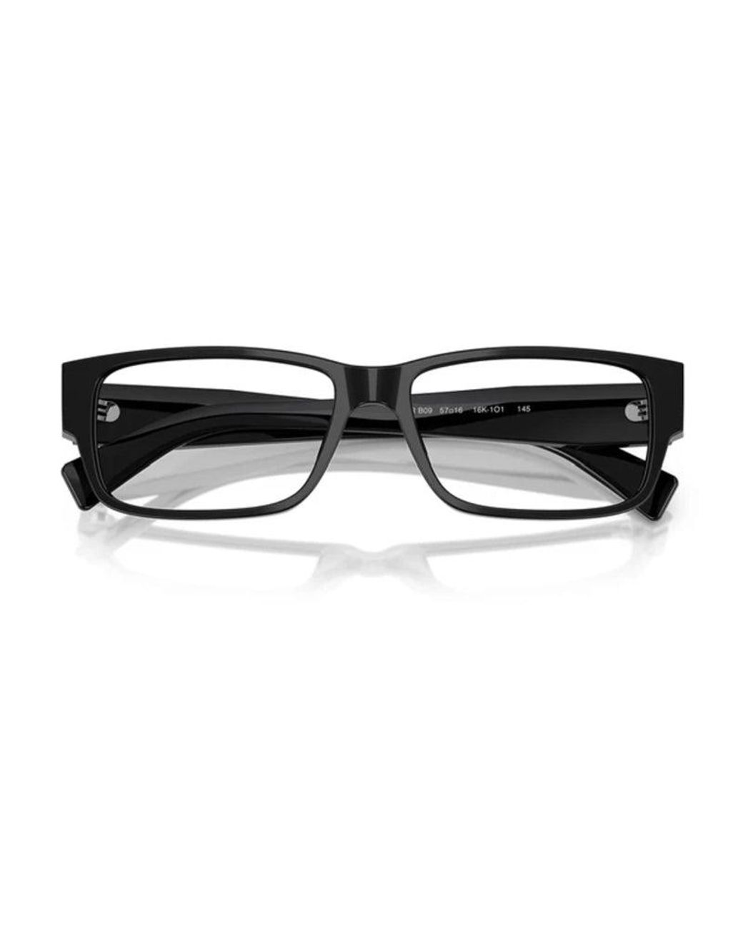 Prada Black Eyeglasses Rectangle Full Rim, Frame And Clear Demo Lenses Lens Prb09V16K1O1 Sunglasses for men