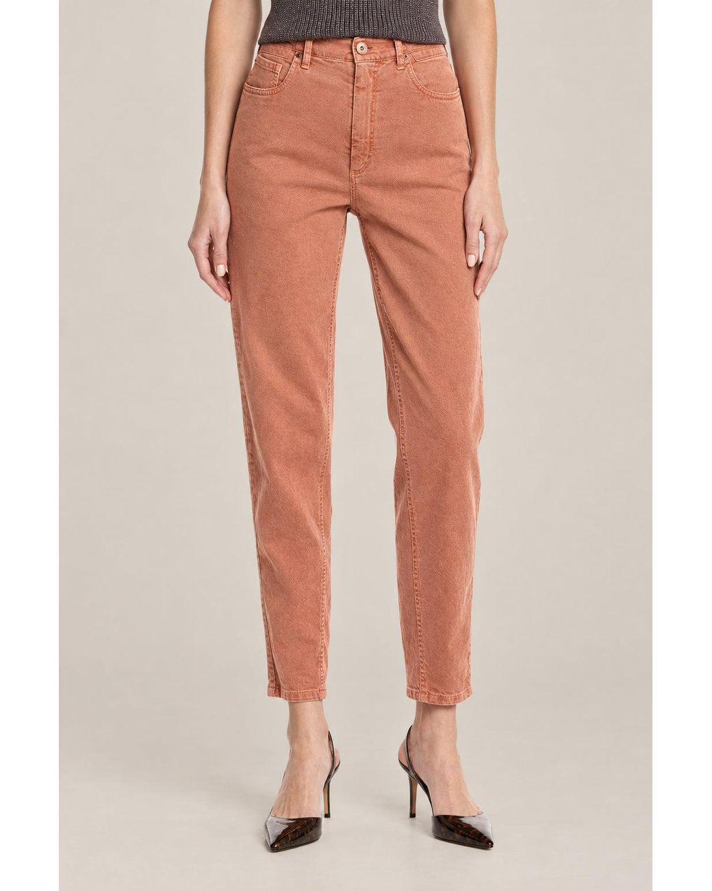 Brunello Cucinelli Multicolor Tawny Cotton Trousers