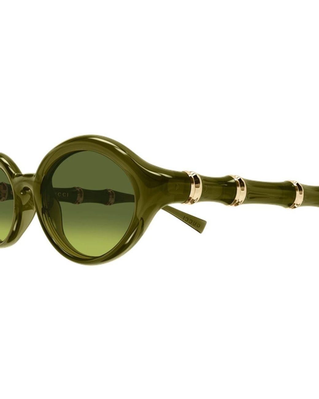 Gucci Green Gucci Eyewear Gg2059S004 Oval Frame Sunglasses