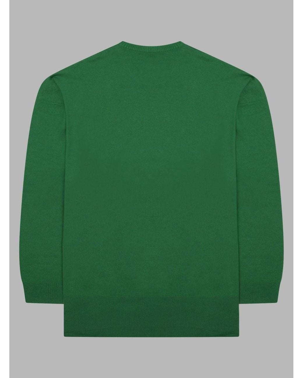 Alysi Green Merino Wool Jumper Sweater