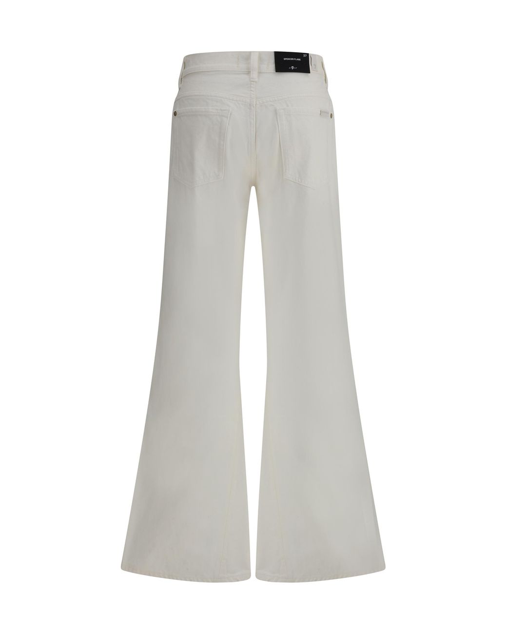 7 For All Mankind Gray Jeans Spencer Flare Cotton