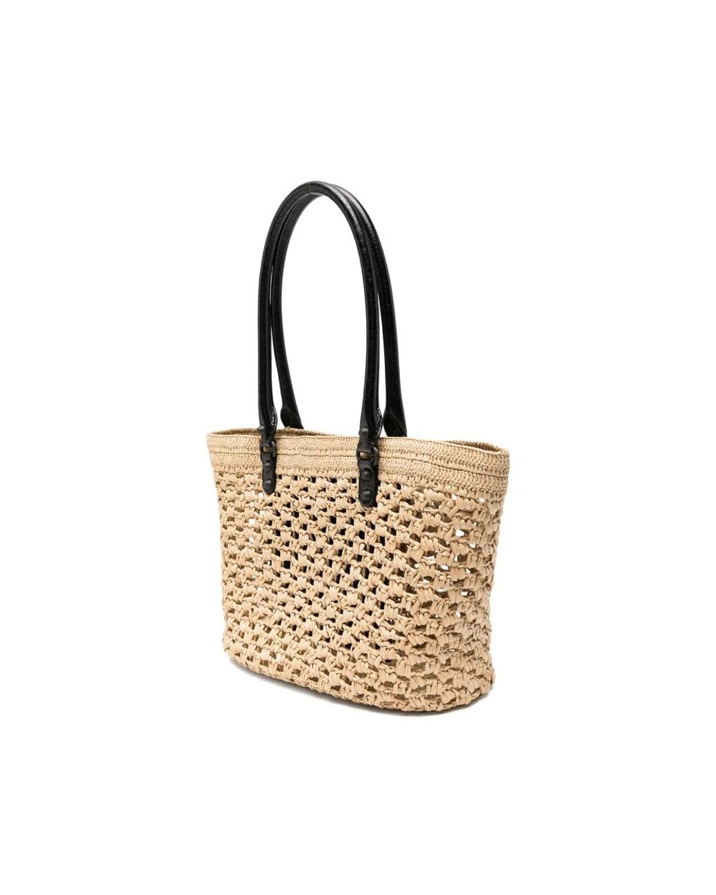 Balenciaga Natural Tote Bag Raffia And Leather