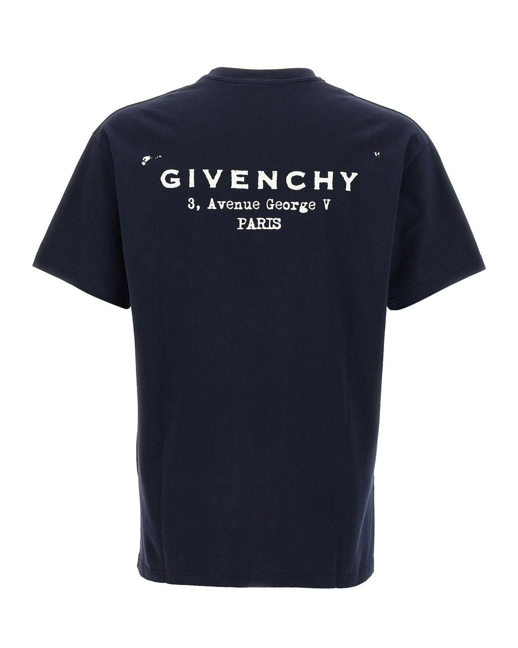 Givenchy Blue Crewneck Cotton T-Shirt