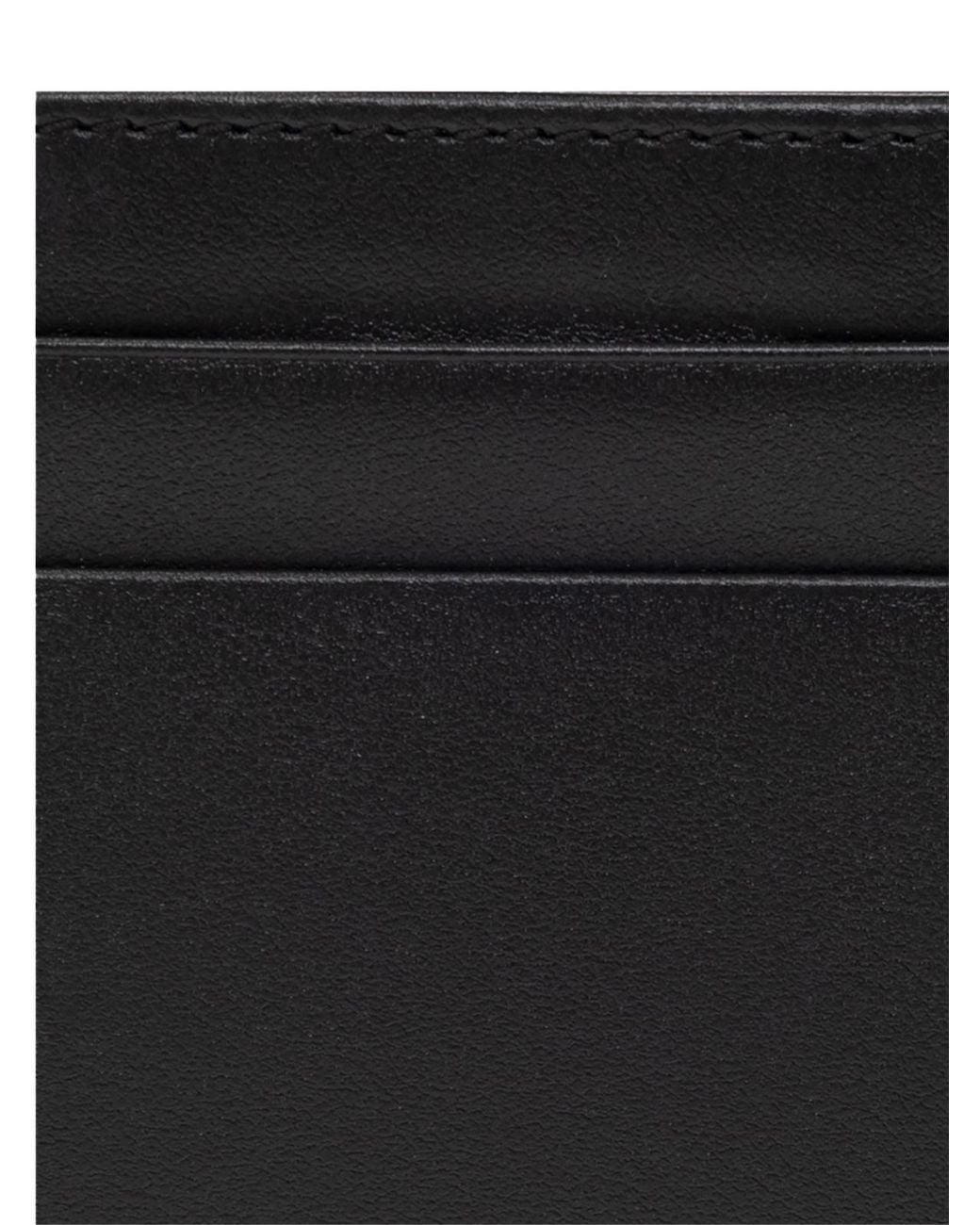 Dolce & Gabbana Black Embossed Logo Cardholder Wallet for men