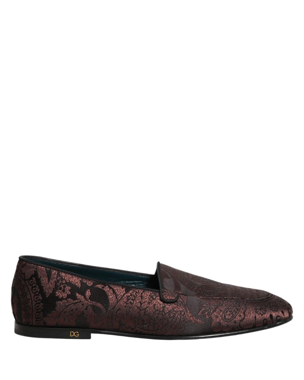 Dolce & Gabbana Black Dolce & Gabbana Jacquard Leather Loafer for men