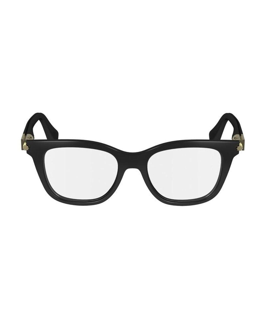 Ferragamo Black Eyeglasses Square Full Rim, Shiny Frame And Clear Demo Lens Lens Sf2973001