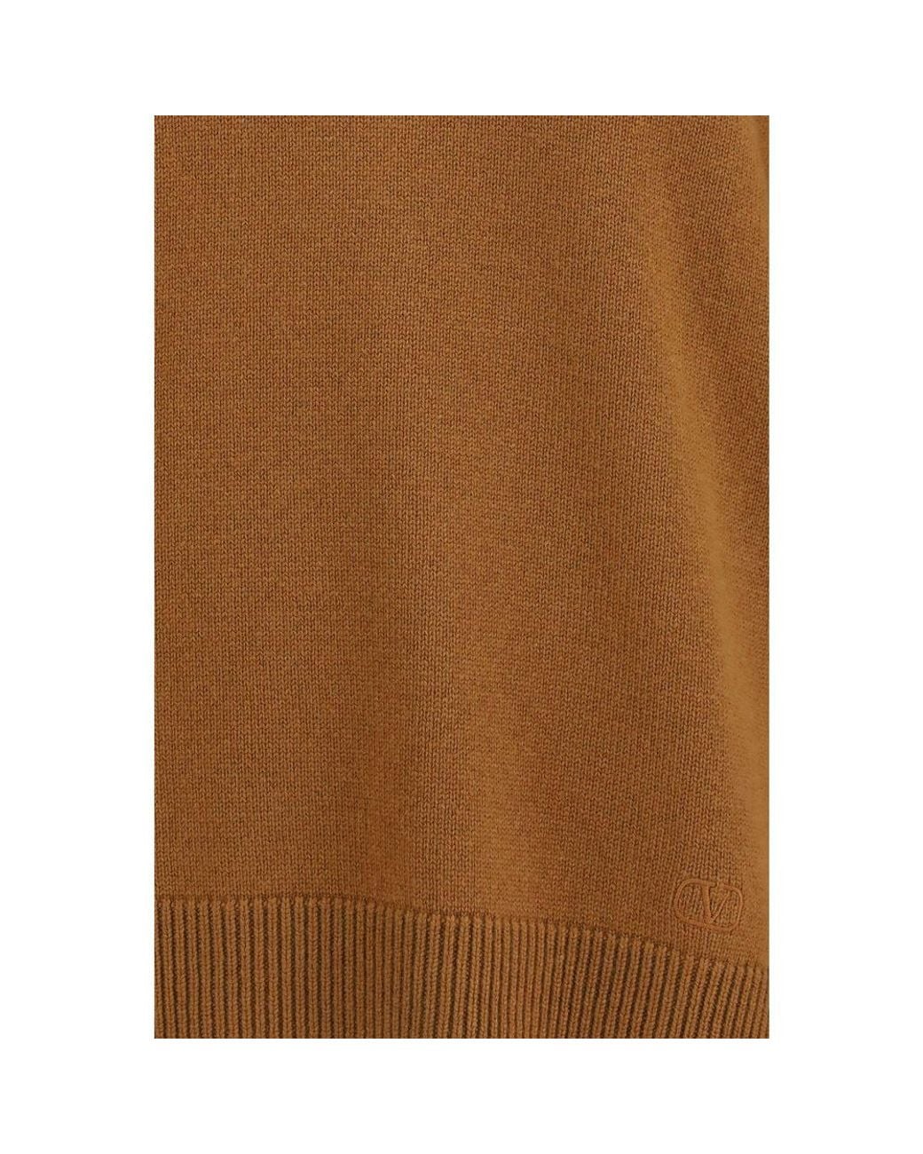 Valentino Garavani Brown Cashmere Sweater