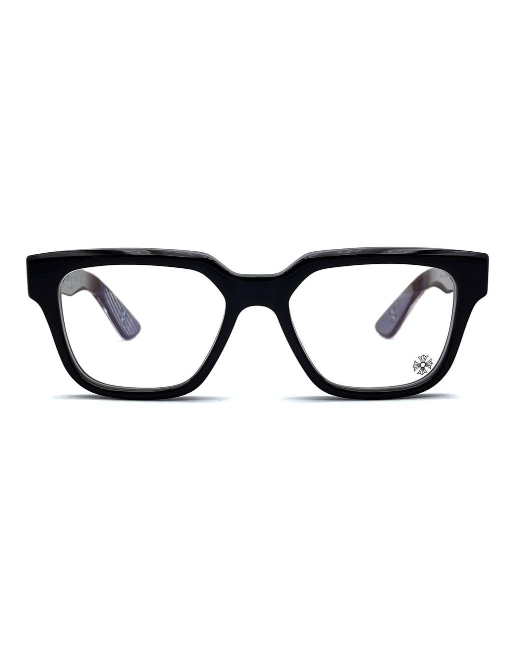 メガネ [CHROME HEARTS]VAGILLIONAIRE II Chrome Hearts Vagillionaire II Brown Silver Glasses - Box