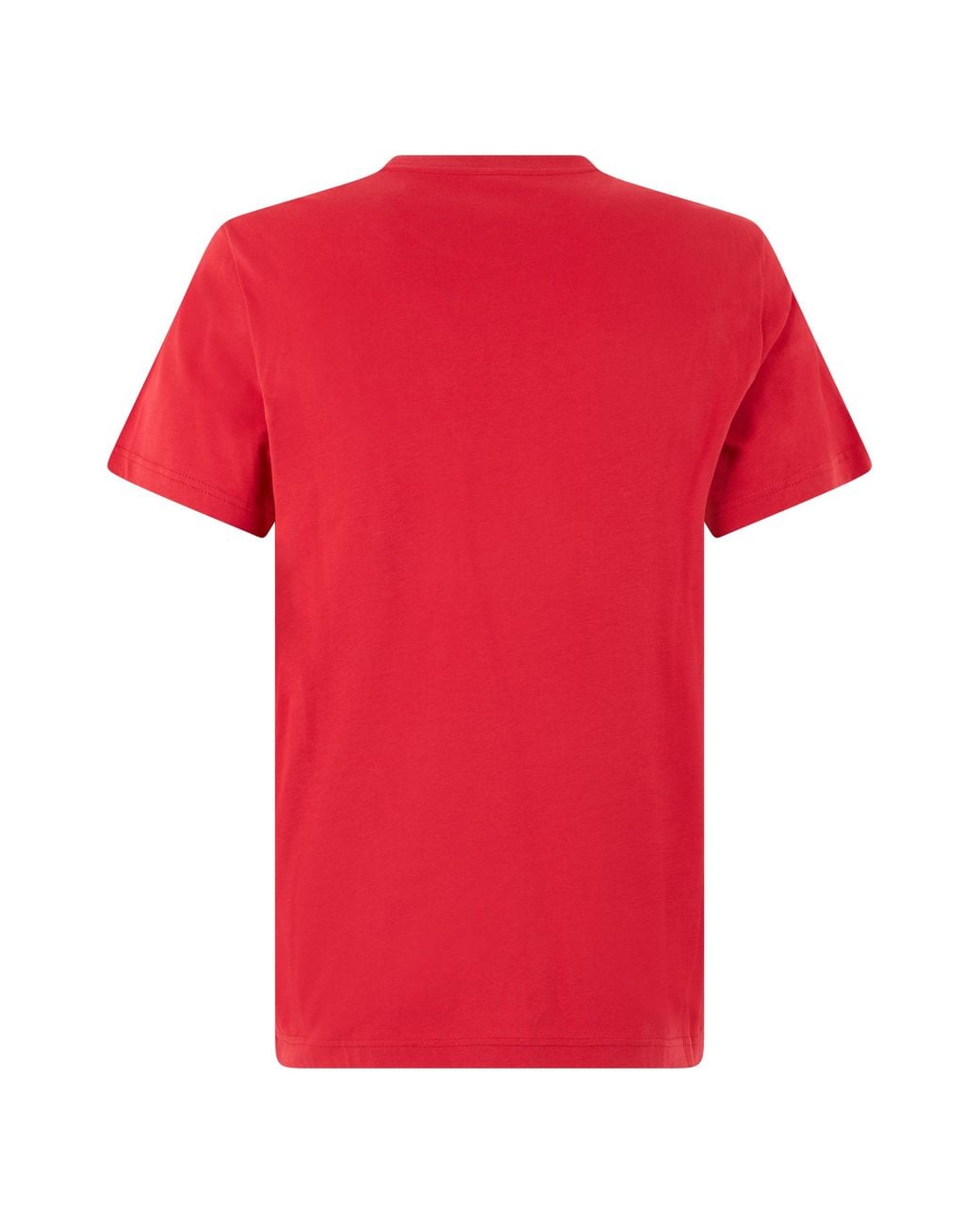 Moncler Red Cotton T-Shirt T-Shirts And Polos for men