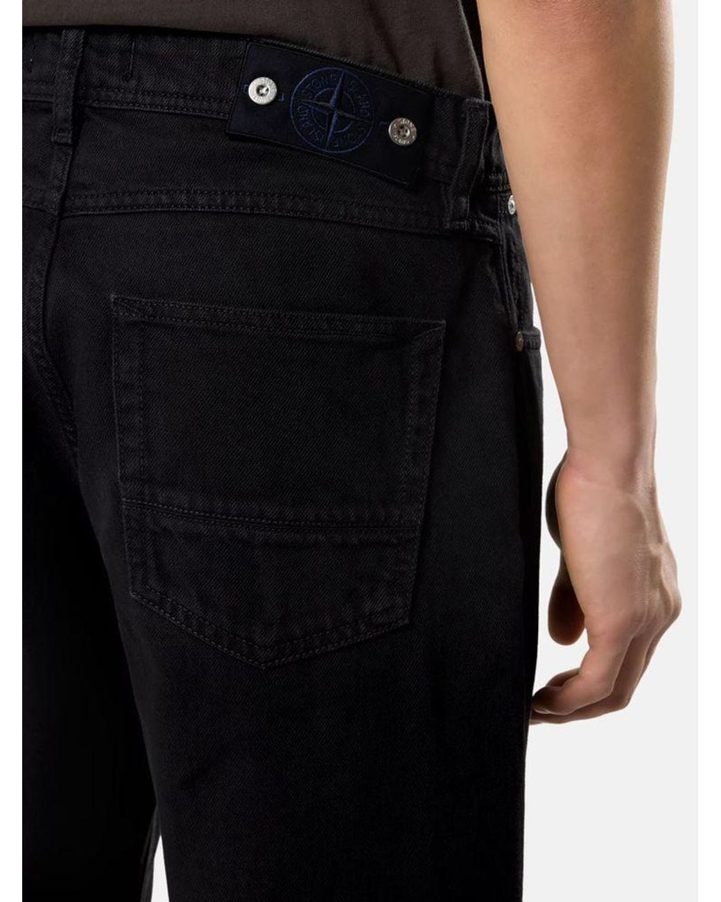 Stone Island Black Stone Island E26 Trousers for men