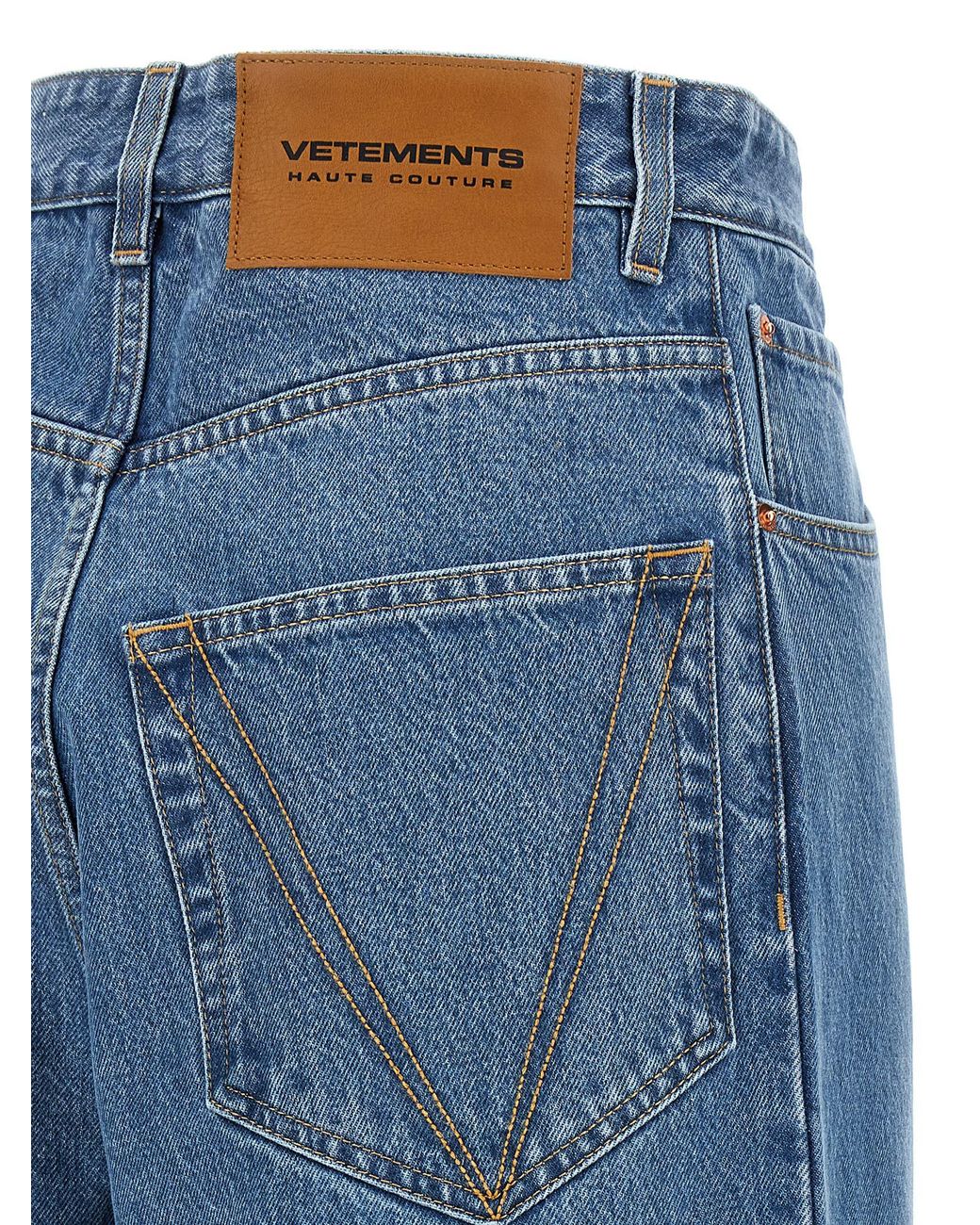 Vetements Blue Baggy Jeans