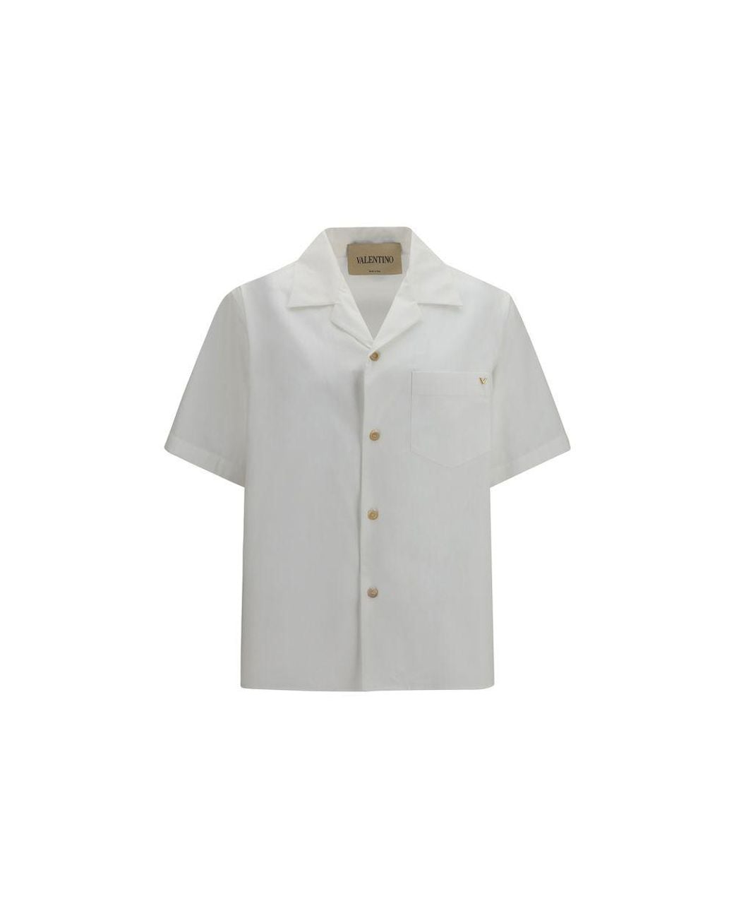 Valentino Garavani Gray Cotton Shortsleeve Shirt for men