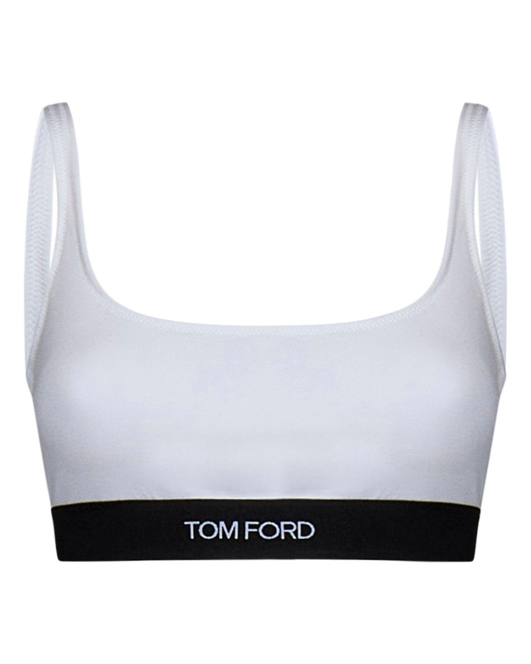 Tom Ford White Top Modal Tops