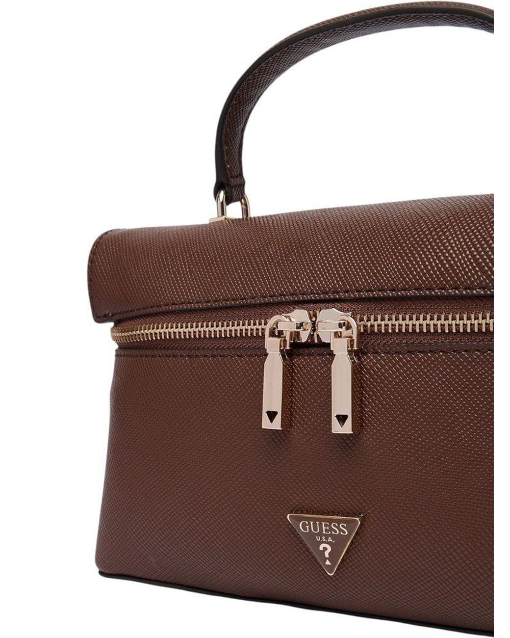 Guess Brown Shoulder Bag Polyurethane Shoulder-Bags