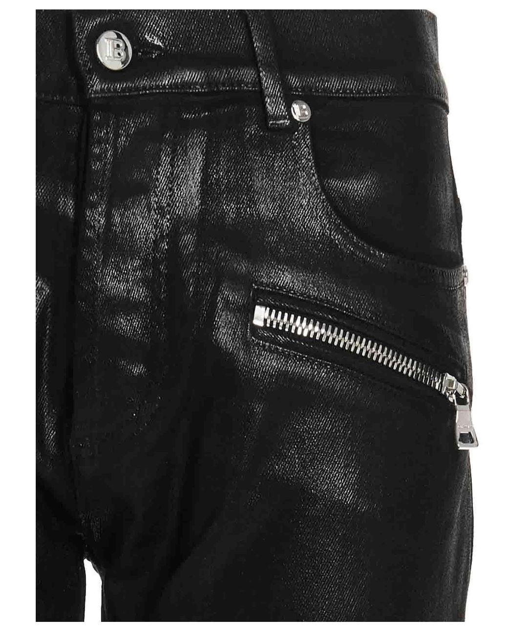The Black Coated High Waist Ankle Skinny | 7 For All Mankind
