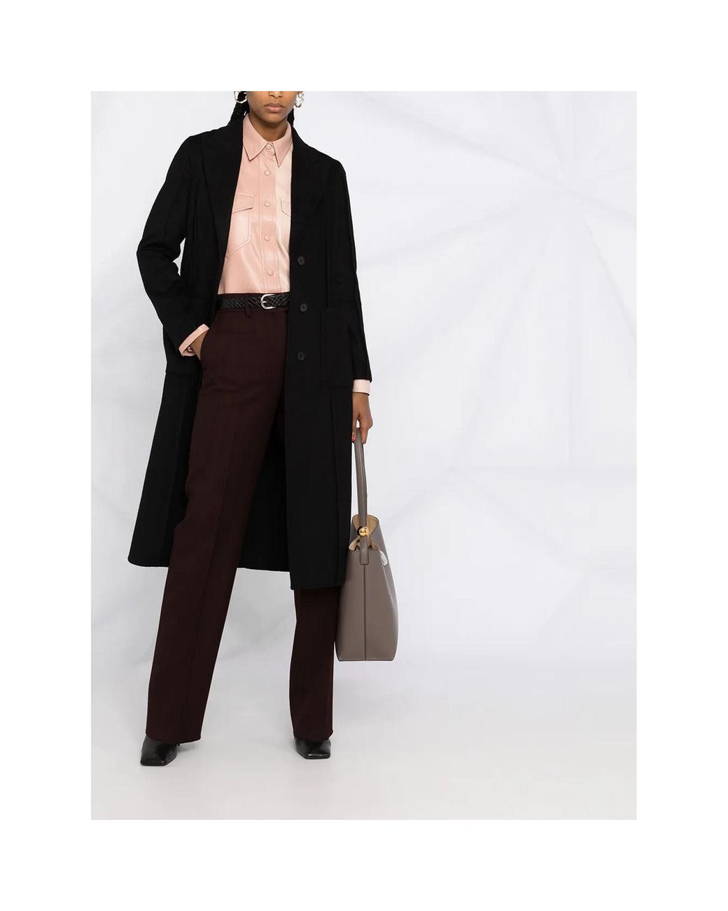 Ferragamo Brown Straight-Leg Trousers